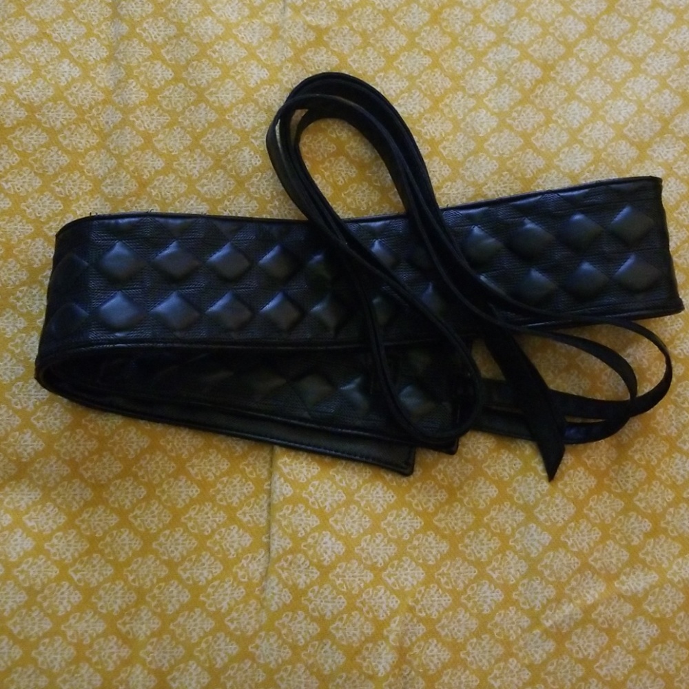 Black Lane Bryant obi belt